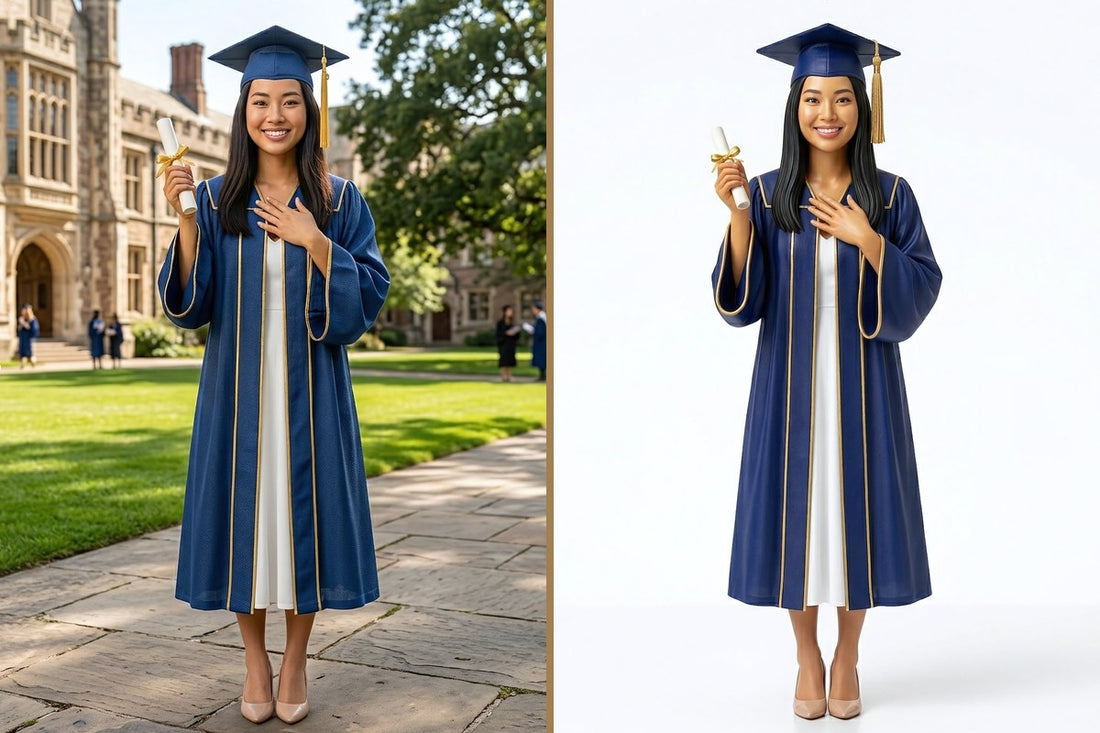custom 3D graduation figurine from photo — personalized graduation gift by 3D Portrait Lab