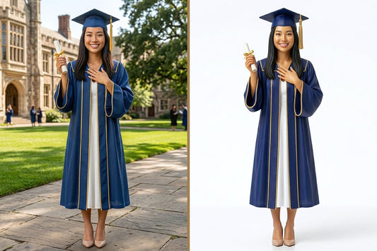 custom 3D graduation figurine from photo — personalized graduation gift by 3D Portrait Lab